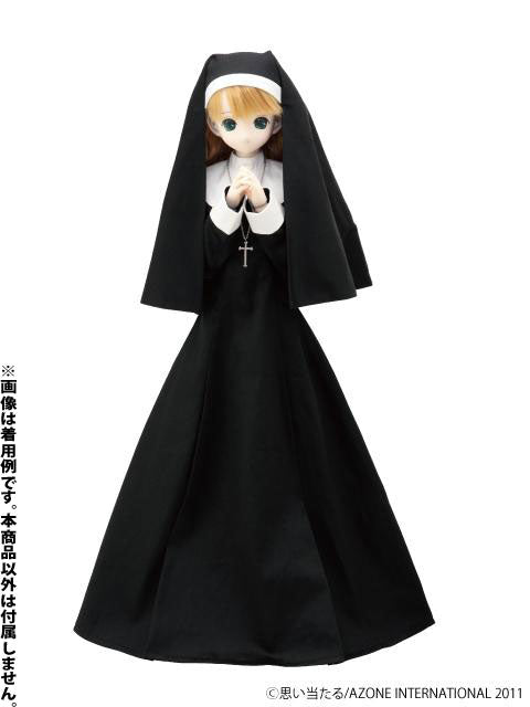 50cm Collection - Doll Clothes - Nun's Robe Set - 1/3 - Black (Azone)　