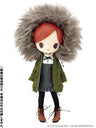 Luna Rock Recommended Wear - Little Shushu Fur Hood Mods Coat/ Khaki (DOLL ACCESSORY)