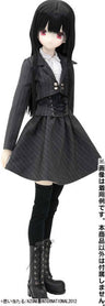 50cm Doll Wear - Black Raven Clothing: Corneille Basic Set/ Gray Stripe (DOLL ACCESSORY)