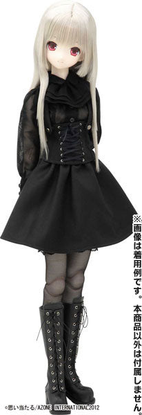 50cm Doll Wear - Black Raven Clothing: Corneille Long Skirt/ Black (DOLL ACCESSORY)