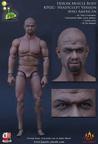 1/6 Male Body - Afro American Male KP02B