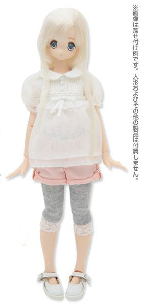 Doll Clothes - PureNeemo - PureNeemo S Size Costume - Lace Leggings - 1/6 - Light Grey (Azone)　