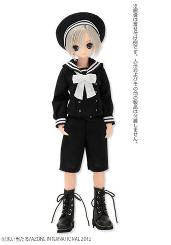 Doll Clothes - PureNeemo - PureNeemo XS Size Costume - Gymnasium Sailor Suit Set - 1/6 - Black x Black (Azone)