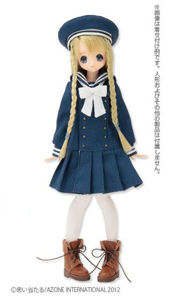 Doll Clothes - PureNeemo - PureNeemo XS Size Costume - Gymnasium Sailor Onepiece Set - 1/6 - Navy (Azone)　