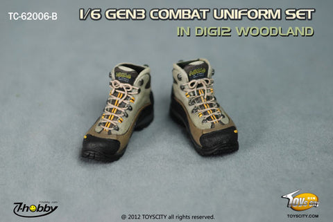 1/6 GEN3 Combat Uniform Set IN DIG2 Woodland (DOLL ACCESSORY)