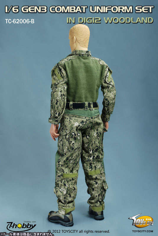 1/6 GEN3 Combat Uniform Set IN DIG2 Woodland (DOLL ACCESSORY)