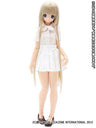 Pure Neemo M - Sarah's A La Mode Ribbon Pleated Skirt / White (DOLL ACCESSORY)