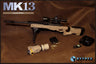 ZY-TOYS 1/6 MK13 Sniper Rifle / COYOTE BROWN ZY-8034A (Doll Accessory)
