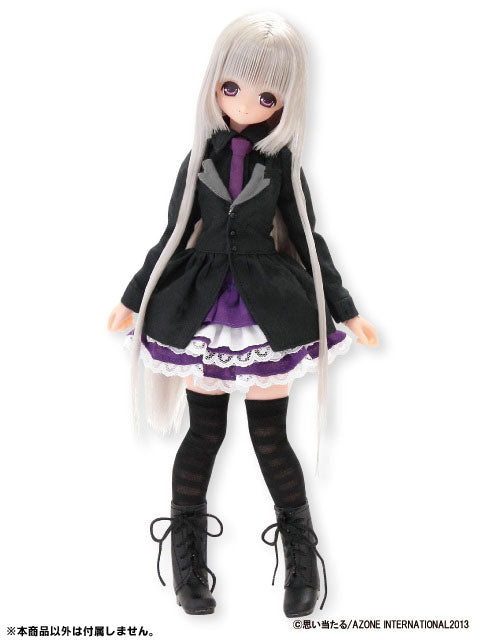 Doll Clothes - PureNeemo - PureNeemo S Size Costume - PureNeemo WickedStyle - WickedStyle Rock Shirt with Tie - 1/6 - Black (Azone)　