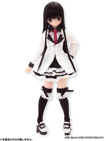 Doll Clothes - PureNeemo - PureNeemo S Size Costume - PureNeemo WickedStyle - WickedStyle Rock Shirt with Tie - 1/6 - White (Azone)　