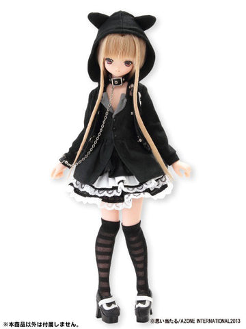 Doll Clothes - PureNeemo - PureNeemo S Size Costume - PureNeemo WickedStyle - WickedStyle Double-soled High Heel Rock Shoes - 1/6 - Black (Azone)　