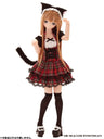 Pure Neemo S - PNS Cat Ear Lolita Set/ Red Checkered Pattern x Black (DOLL ACCESSORY)