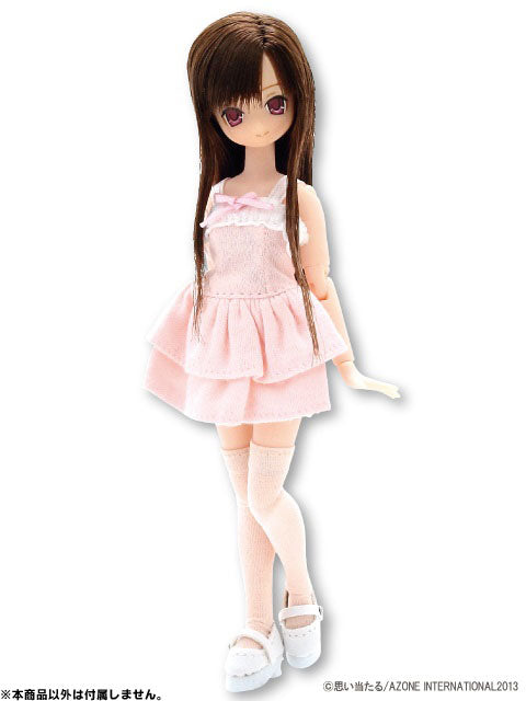 Picco Neemo Wear 1/12 Knit Frilled One-piece Dress/ Pink (DOLL ACCESSORY)