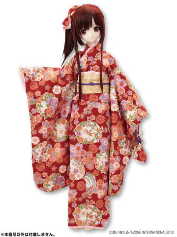 48/50cm Doll Wear - 50 Kimono Set -Hana Koyomi- DEEP CRIMSON (DOLL ACCESSORY)