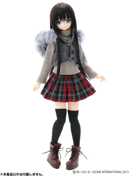 Pure Neemo S - PNS Checkered Pleated Skirt Red x Green Check (DOLL ACCESSORY)