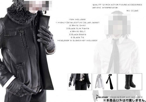1/6 Men's Leather Jacket Full Set (CC245) (DOLL ACCESSORY)