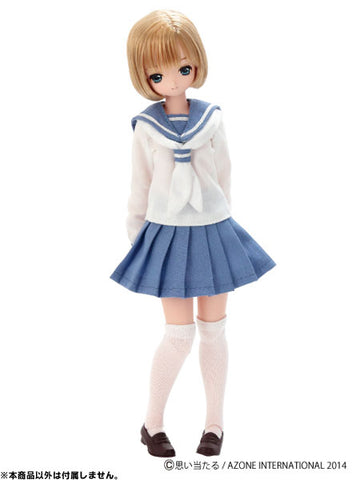 Pure Neemo - PNS Short Sleeve Sailor Uniform Ribbon & Tie Set / Light Blue x White (DOLL ACCESSORY)
