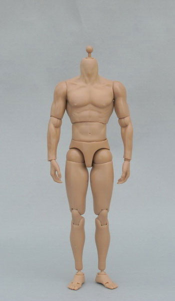 1/6 Male Doll Body Muscle Body (Light Tan)