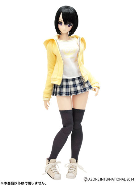 AZO2 Raglan Long T-shirt/ Yellow x White (DOLL ACCESSORY)