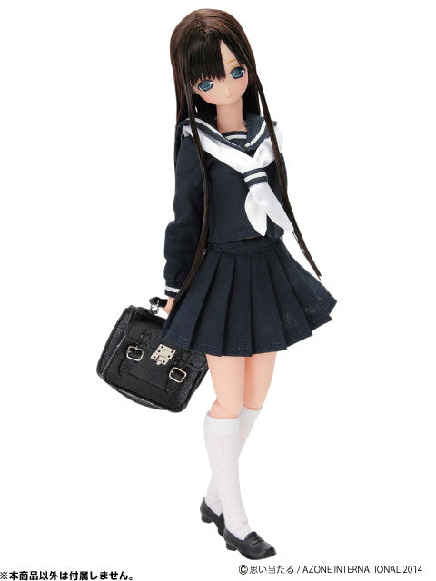 Pure Neemo - PNS Long Sleeve Sailor Outfit Ribbon & Tie Set / Navy x White (DOLL ACCESSORY)