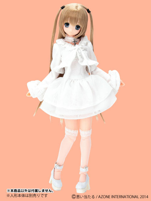 Pure Neemo M Size - PNM Black Raven Clothing One-piece Dress Set / White (DOLL ACCESSORY)　
