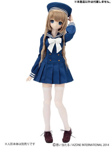 48/50cm Doll Wear - 50 Gymnasium Sailor One-piece Dress Set / Navy (DOLL ACCESSORY)