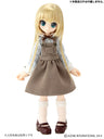 Picco Neemo Size "1/12 Picco D Blouse & Salopet Skirt" Set / Blue Stripe x Beige (DOLL ACCESSORY)