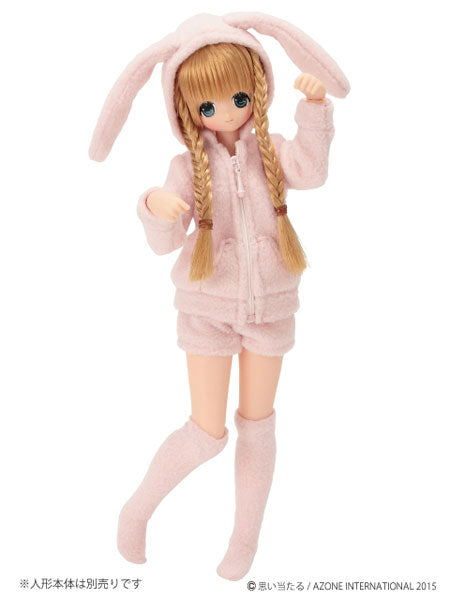 Doll Clothes - PureNeemo S Size Costume - Pyonpyon Roomwear Set - Pink (Azone)