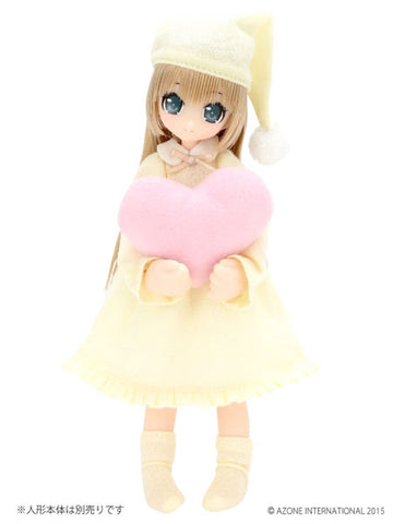 Picco Neemo Size 1/12 Picco D Pastel Pajama Heart Set / Light Yellow, Pink (DOLL ACCESSORY)