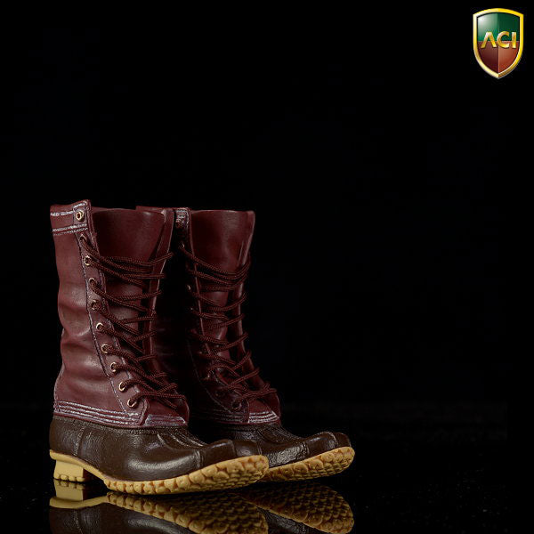 1/6 Fashion Boots Series 4 - Outdoor Hunting Boots / Dark Brown (ACI749A) (DOLL ACCESSORY)　