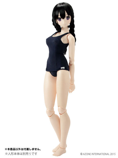 48/50cm Doll Wear - 50 School Swimsuit II / Navy (DOLL ACCESSORY)