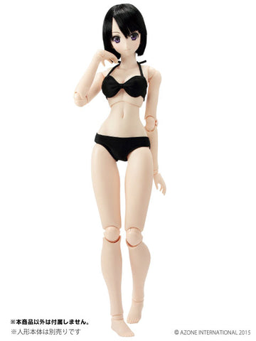 48/50cm Doll Wear - AZO2 Bikini Set / Black (DOLL ACCESSORY)