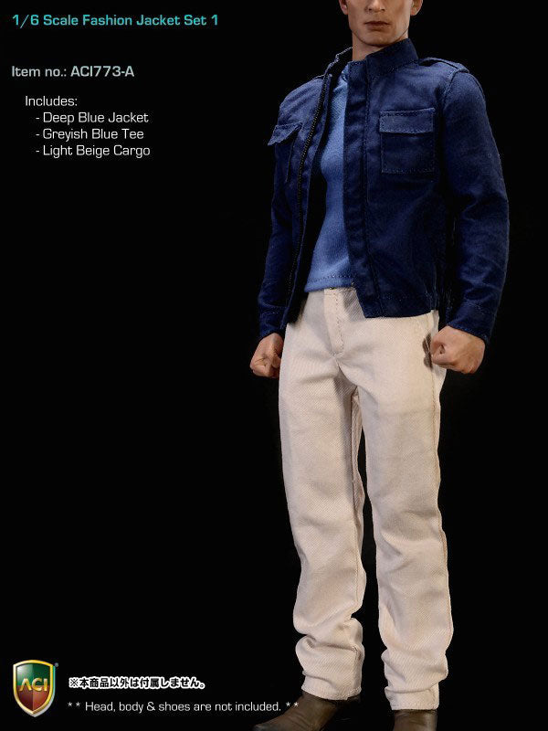 1/6 Fashion Jacket Set - Deep Blue Jacket (DOLL ACCESSORY)　