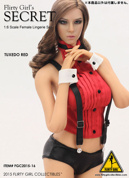 1/6 Scale Female Head & Secret Tuxedo Outfit Set (FGC2015-16) (DOLL ACCESSORY)　