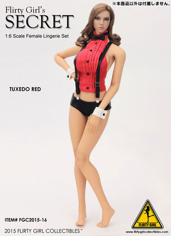 1/6 Scale Female Head & Secret Tuxedo Outfit Set (FGC2015-16) (DOLL ACCESSORY)　