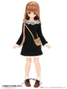 Doll Clothes - PureNeemo M Size Costume - Pureneemo Original Costume - Lace One-piece w/Leather Pochette - 1/6 - Black (Azone)　