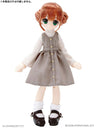 Doll Clothes - Picconeemo Costume - V-neck Jumper Skirt Set - 1/12 - Gray x Beige (Azone)