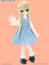 Doll Clothes - Picconeemo Costume - V-neck Jumper Skirt Set - 1/12 - Sax x White (Azone)