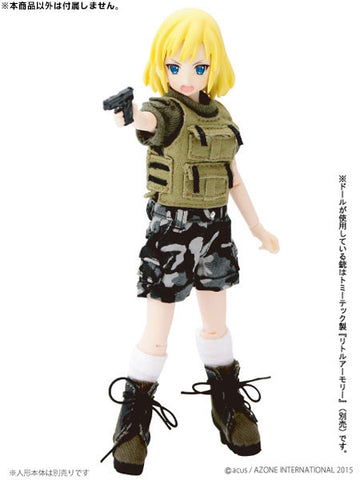 Doll Clothes - Picconeemo Costume - Military Battle Dress Set - 1/12 - Field Color Set (Azone)