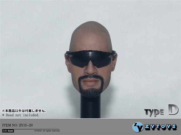 1/6 4 Types of Sunglasses Set for Figures (ZY15-20) (DOLL ACCESSORY)