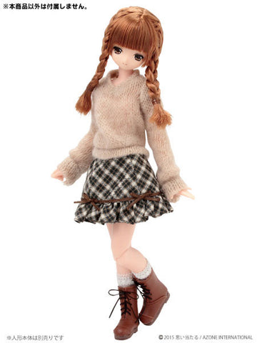 Pure Neemo Size - PNS Moe-sleeve V-neck Sweater / Milky Tea Beige (DOLL ACCESSORY)