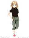 Doll Clothes - Picconeemo Costume - Basic T-shirt - 1/12 - Black (Azone)