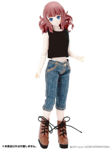 Doll Clothes - Picconeemo Costume - Cropped Pants - 1/12 - Denim (Azone)