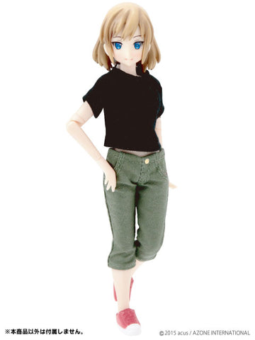 Doll Clothes - Picconeemo Costume - Cropped Pants - 1/12 - Khaki (Azone)