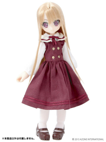 Doll Clothes - Picconeemo Costume - Classical Jumper Skirt Set - 1/12 - Raspberry (Azone)