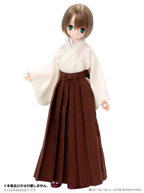 Doll Clothes - Pureneemo Original Costume - PureNeemo XS Size Costume - Kimono/Hakama Set -Yugasumi- - 1/6 - Amber (Azone)