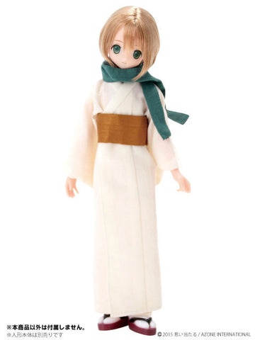 Doll Clothes - Pureneemo Original Costume - PureNeemo XS Size Costume - Kimono/Hakama Set -Yugasumi- - 1/6 - Amber (Azone)