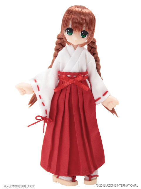 Doll Clothes - Picconeemo Costume - Miko Clothes Set - 1/12 - White x Red (Azone)