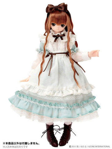 Doll Clothes - PureNeemo M Size Costume - Ellen's Closet - Alice Dress Set - 1/6 - Green x Beige (Azone)　