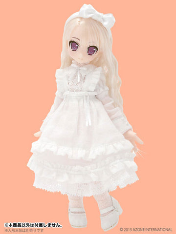 Doll Clothes - Ellen's Closet - Picconeemo Costume - Alice Dress Set - 1/12 - White x White (Azone)